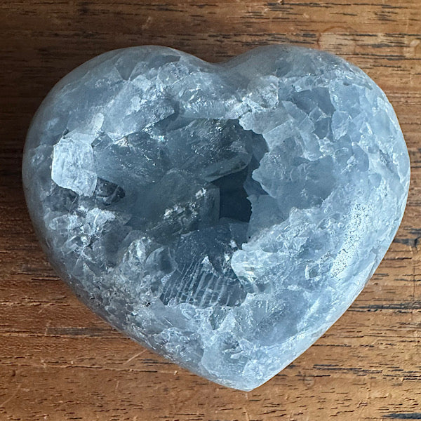 celestien ruw hart madagaskar F blauwe kristallen engelen steen