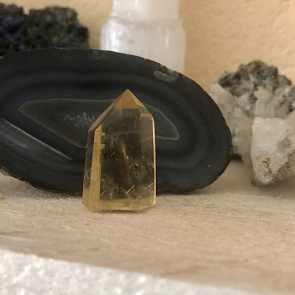 citrien gepolijst punt klein edelstenen mineralen winkel kristallen