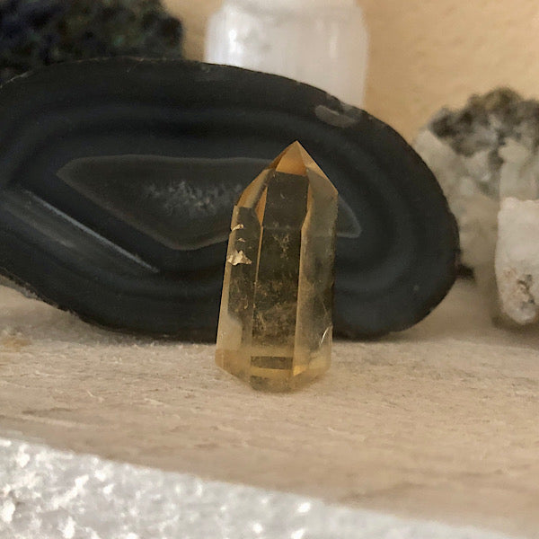 citrien gepolijst punt klein edelstenen mineralen winkel kristallen