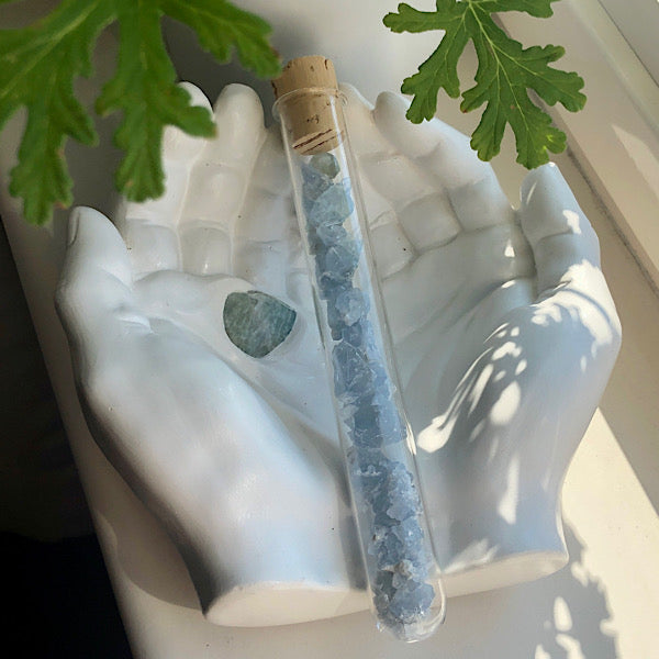 edelstenen water wand buis celestien coelestien mineralen