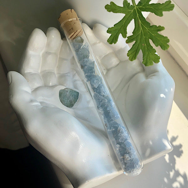 edelstenen water wand buis celestien coelestien mineralen