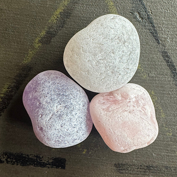 ema egg rozekwarts rozenkwarts bergkristal amethist gepolijst ruw