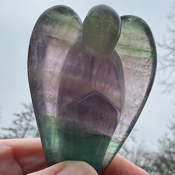 fluoriet regenboog engel gepolijst groen paars