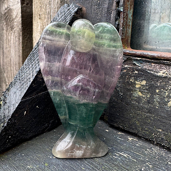 fluoriet regenboog engel gepolijst groen paars