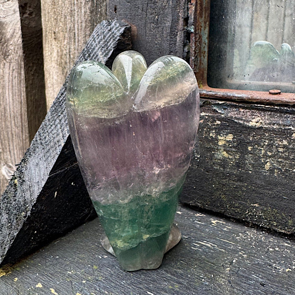 fluoriet regenboog engel gepolijst groen paars