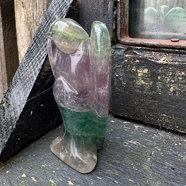 fluoriet regenboog engel gepolijst groen paars