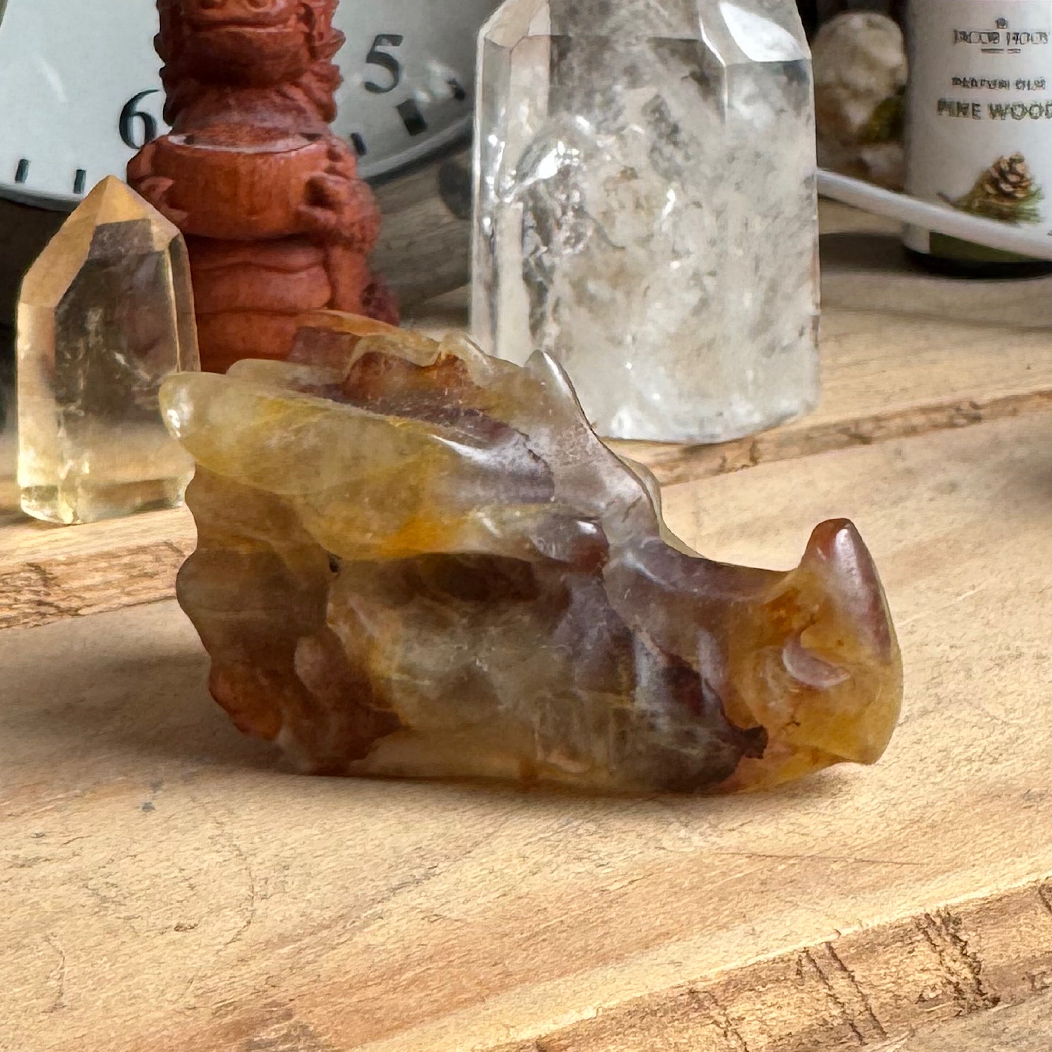 golden healer dragon skull draken schedel klein 