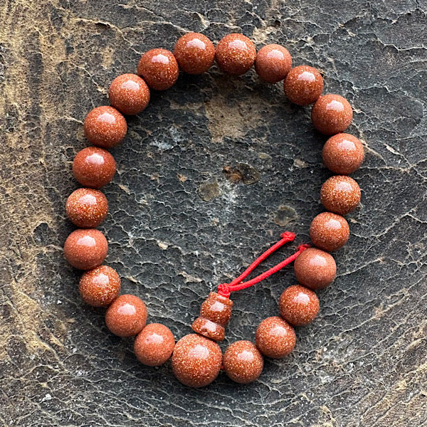 goudsteen rood synthetisch armband kralen sieraad edelstenenmineralenwinkel.nl