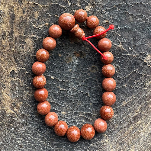 goudsteen rood synthetisch armband kralen sieraad edelstenenmineralenwinkel.nl