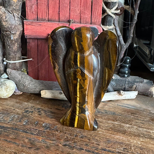 Tijgeroog engel groot gepolijst