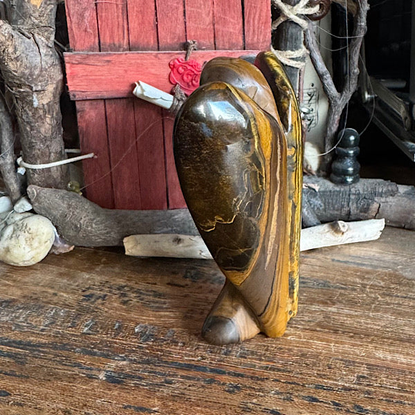 Tijgeroog engel groot gepolijst