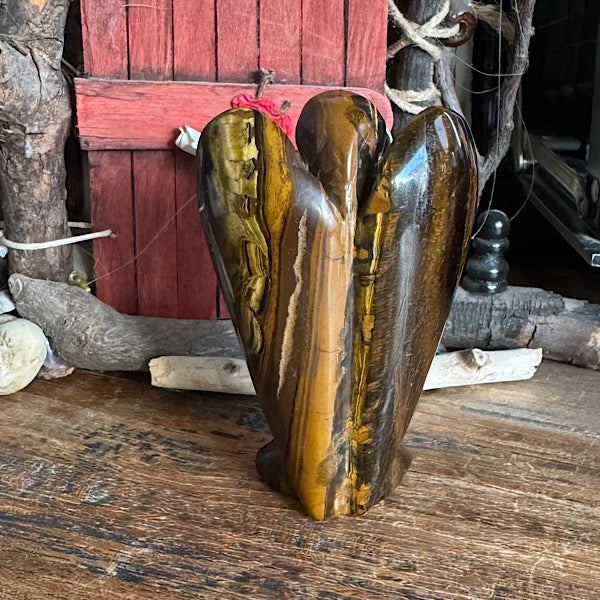 Tijgeroog engel groot gepolijst