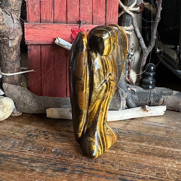 Tijgeroog engel groot gepolijst