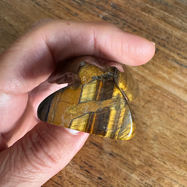 Tijgeroog engel groot gepolijst