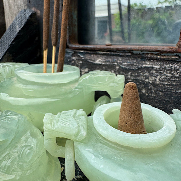 Jade Nefriet Groen Wierook Brander