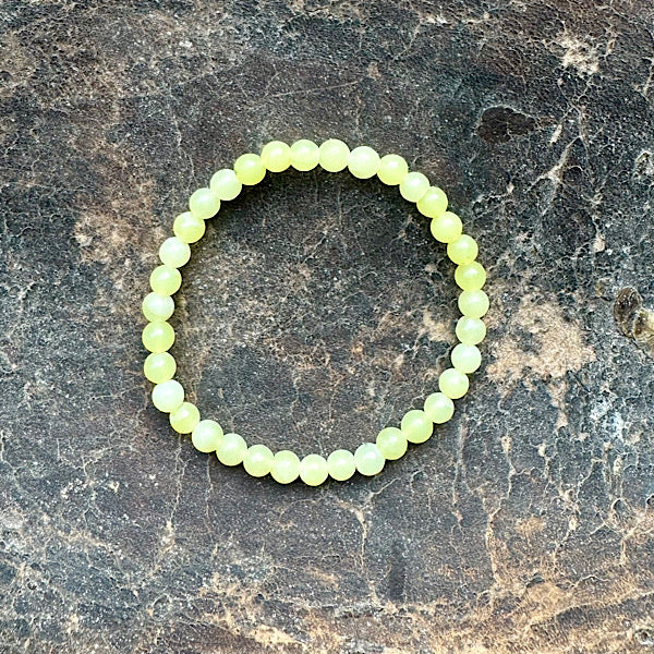 jade olijf kralen armband kind 1