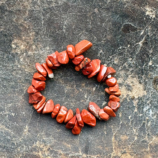 jaspis rood split armband kind