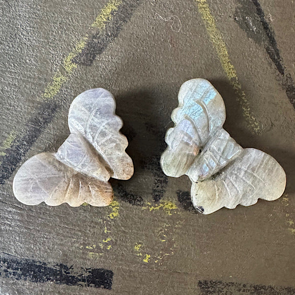 labradoriet edelstenen vlinders