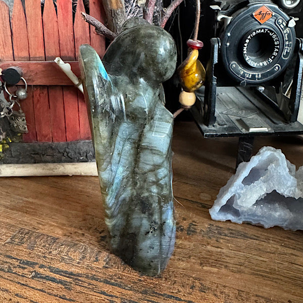 labradoriet engel groot gepolijst