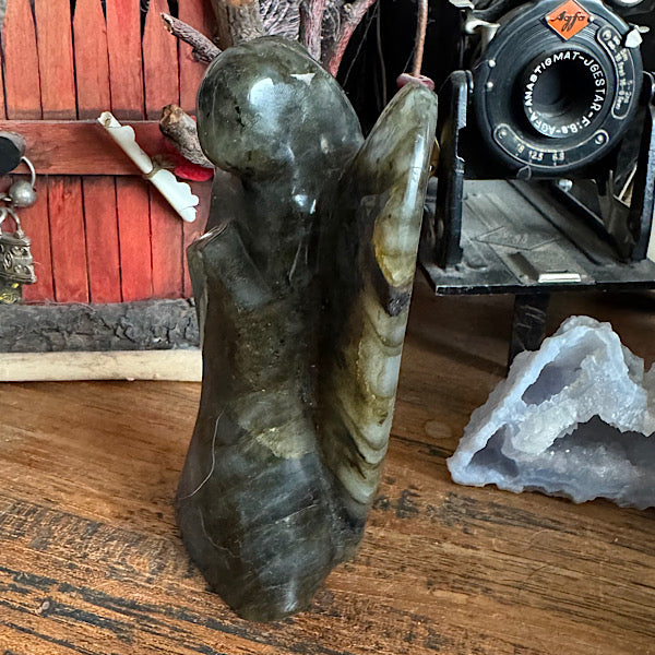 labradoriet engel groot gepolijst mineralen