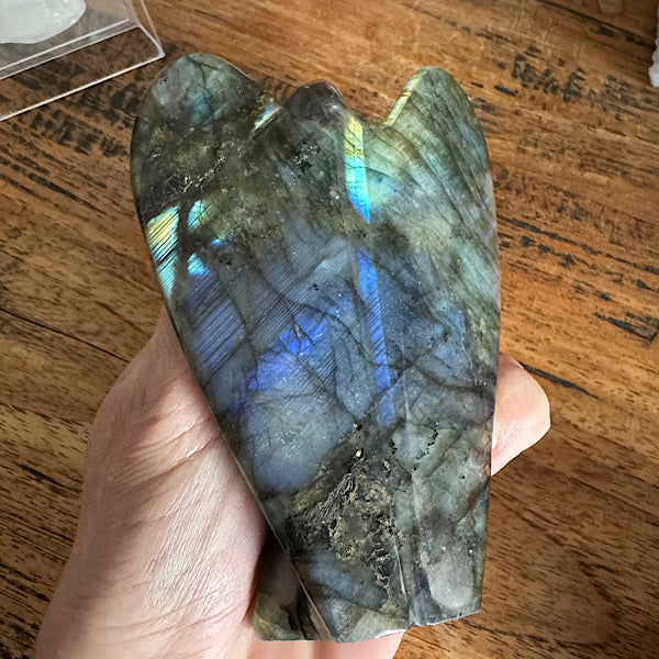 labradoriet engel groot gepolijst