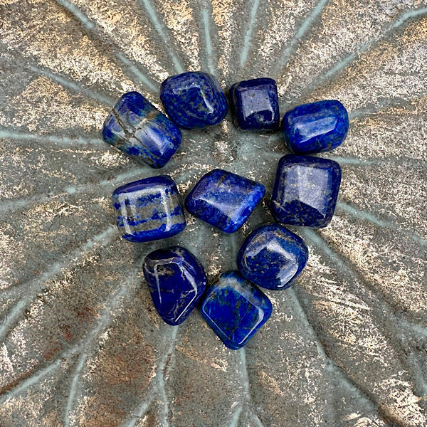 lapis lazuli trommelsteen blauw edelstenenmineralenwinkel