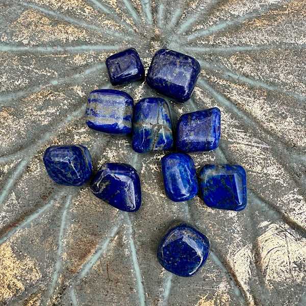 lapis lazuli trommelsteen blauw edelstenenmineralenwinkel