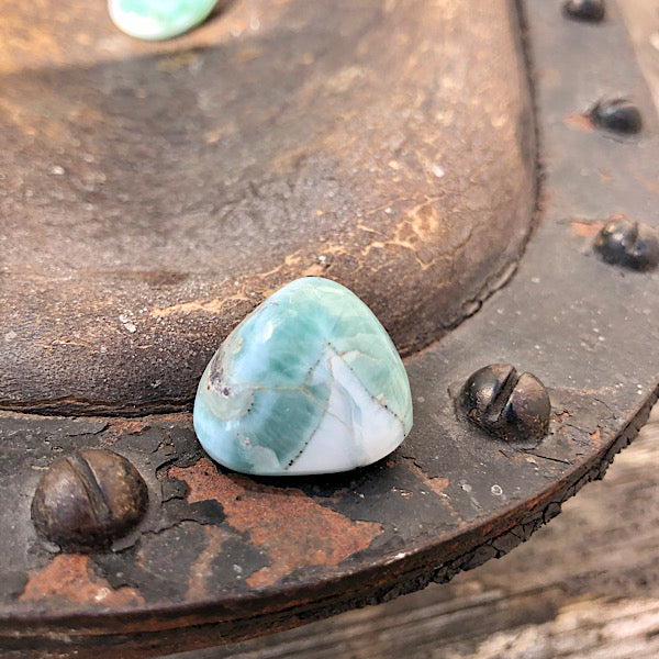 larimar trommelsteen atlantis groen en blauw mineralen