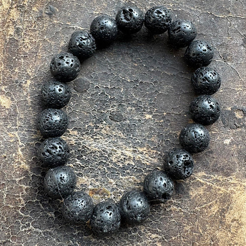 lava steen man armband edelstenen sieraad