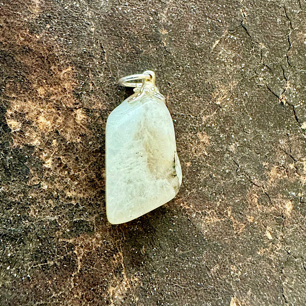 maansteen edelsteen hangertje hanger sieraad nr2