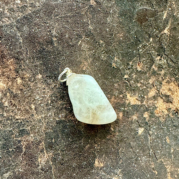 maansteen edelsteen hangertje hanger sieraad nr2