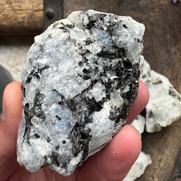 maansteen regenboog ruw brokje