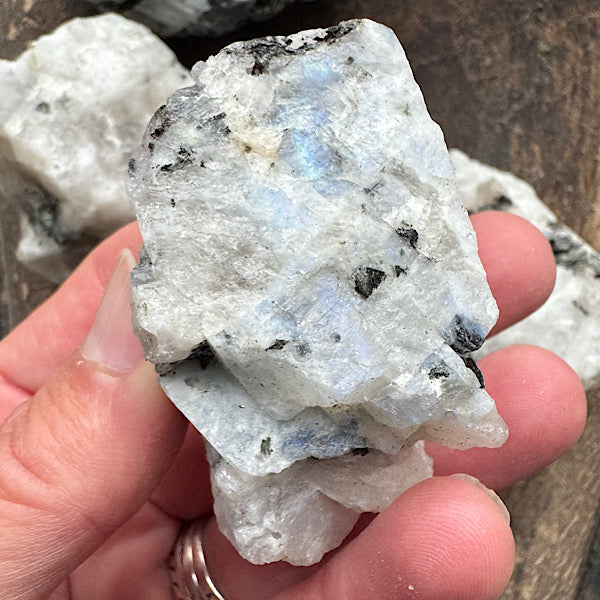 maansteen regenboog ruw brokje