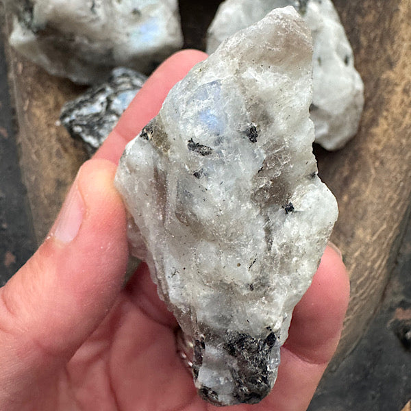 maansteen regenboog ruw brokje