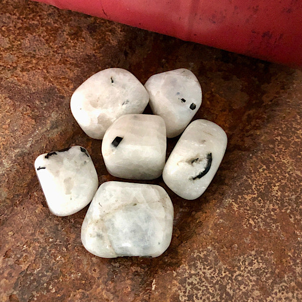 maansteen regenboog trommelstenen labradoriet zonnesteen mineralen