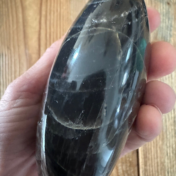 maansteen zwart gepolijst sculptuur