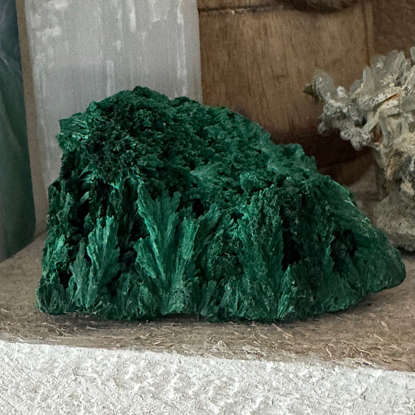 malachiet gekristalliseerd ruw brokje Congo B edelstenenmineralenwinkel.nl