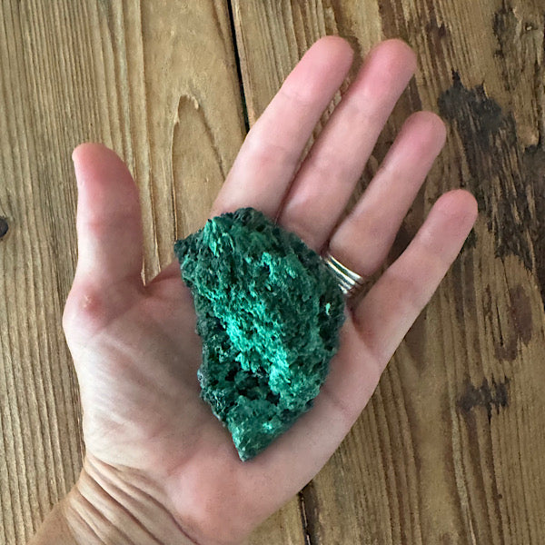 malachiet gekristalliseerd ruw brokje Congo B