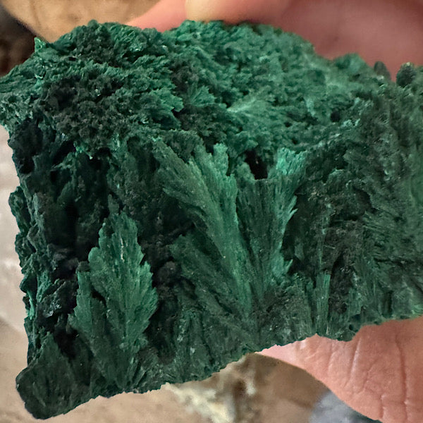 malachiet gekristalliseerd ruw brokje Congo B