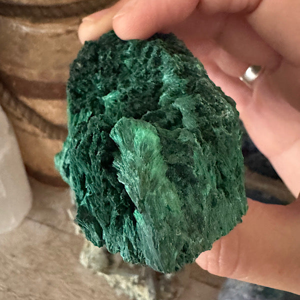 malachiet gekristalliseerd ruw brokje Congo B