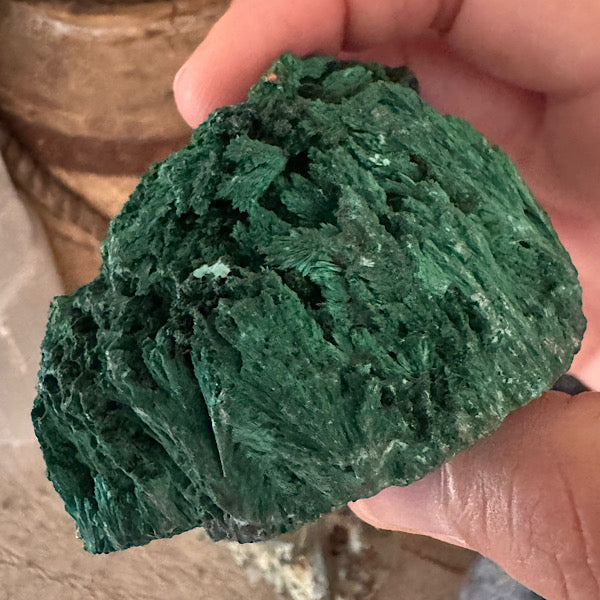 malachiet gekristalliseerd ruw brokje Congo B