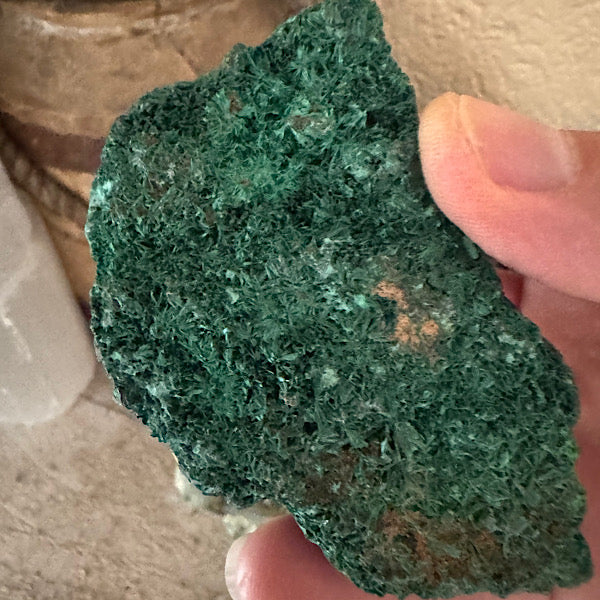 malachiet gekristalliseerd ruw brokje Congo B