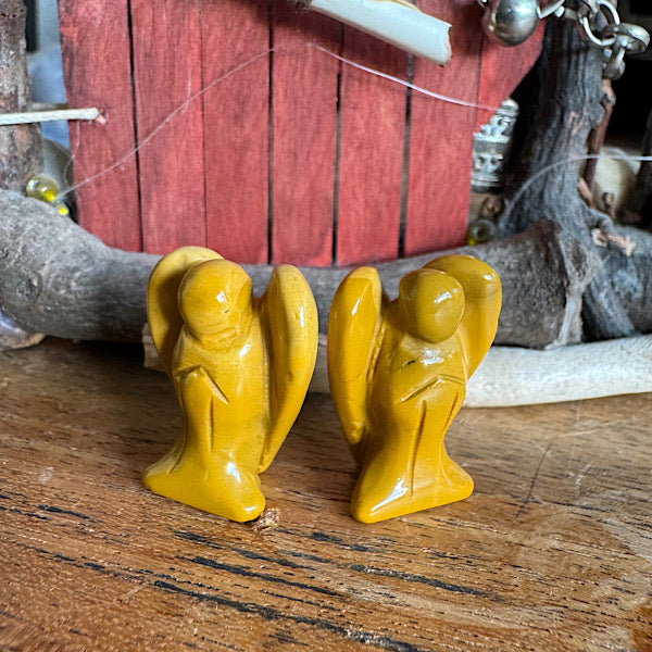 mookaiet jaspis engel klein gepolijst