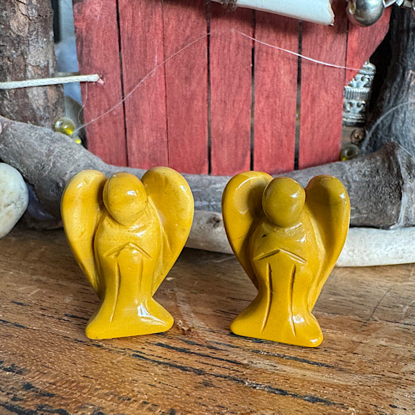 mookaiet jaspis engel klein gepolijst