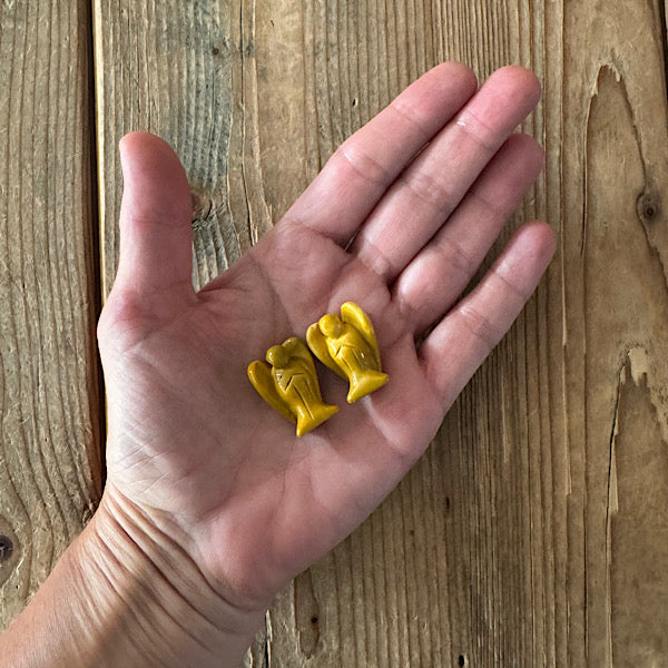 mookaiet jaspis engel klein gepolijst