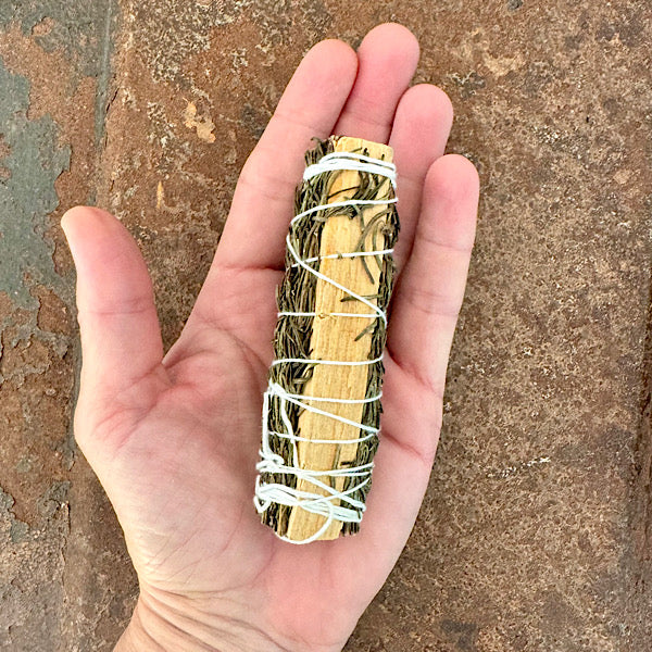 palo santo met rozemarijn edelstenen mineralen winkel wierook smudge
