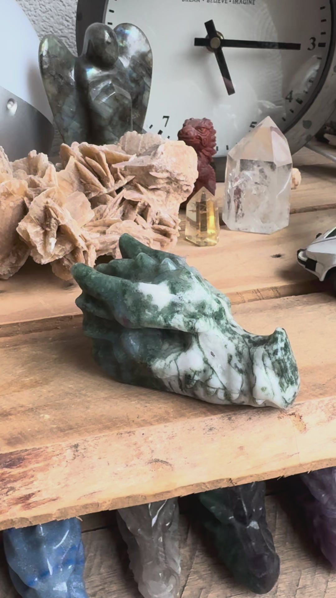 agaat boom draken schedel dragon skull a