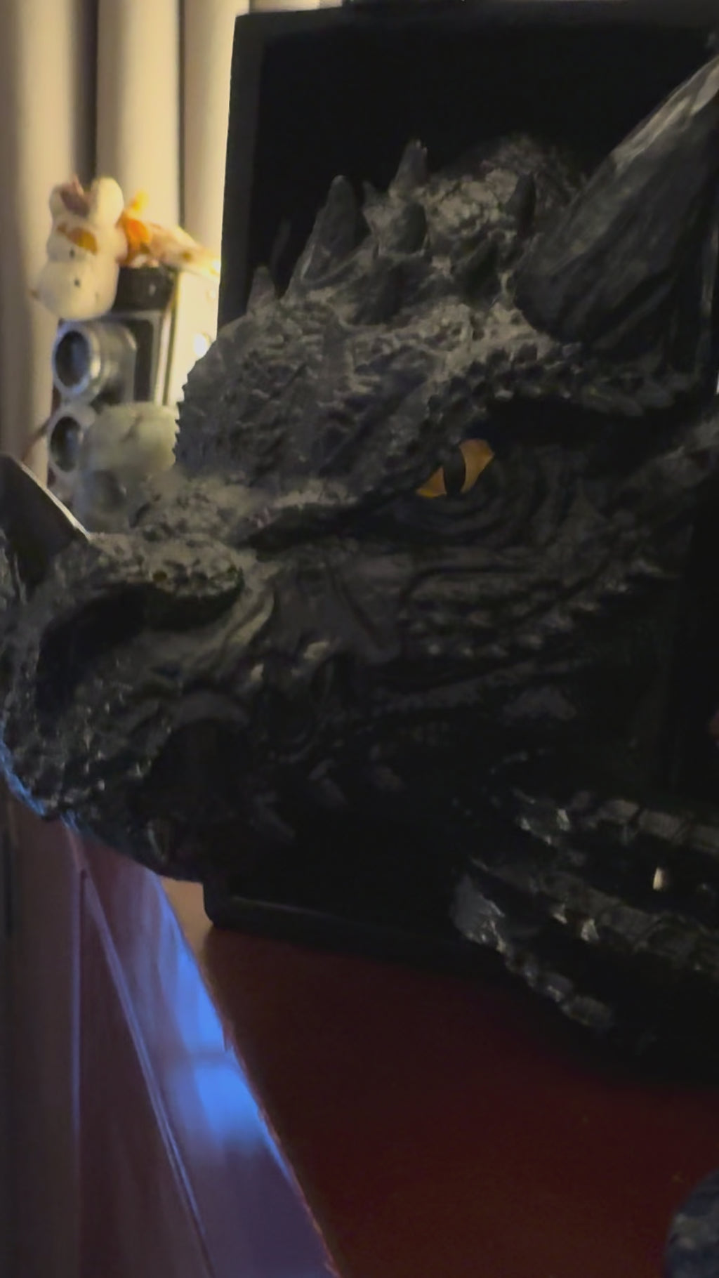 Draken Beeldje Obsidiaan RozeKwarts Serpentijn Sodaliet