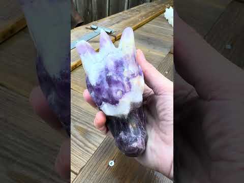 Draken Schedel Amethist Chevron