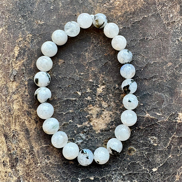 regenboog maansteen armband kralen sieraad